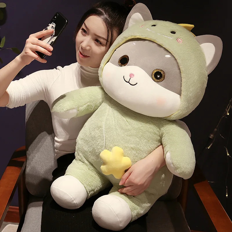 Cat Turn Into Bunny Kawaii Stuffed Animals Toys Realistic Cat Doll Cosplay Toys Kitten Toy with Star Children's Toys Girl Gift
Cat Turn Into Bunny Kawaii Stuffed Animals Toys Realistic Cat Doll Cosplay Toys Kitten Toy with Star Children's Toys Girl Gift