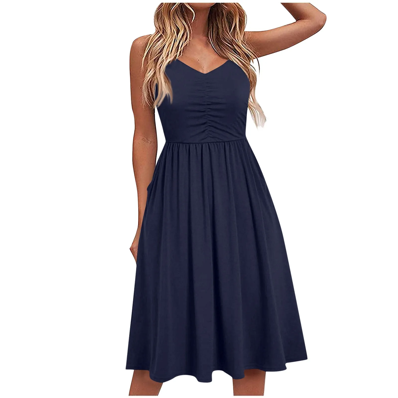 Womens Spaghetti Strap Sleeveless Mini Dress Summer V-Neck Beach Casual Dress Evening Dress Loose Women'S Dress Summer Dress
Womens Spaghetti Strap Sleeveless Mini Dress Summer V-Neck Beach Casual Dress Evening Dress Loose Women'S Dress Summer Dress