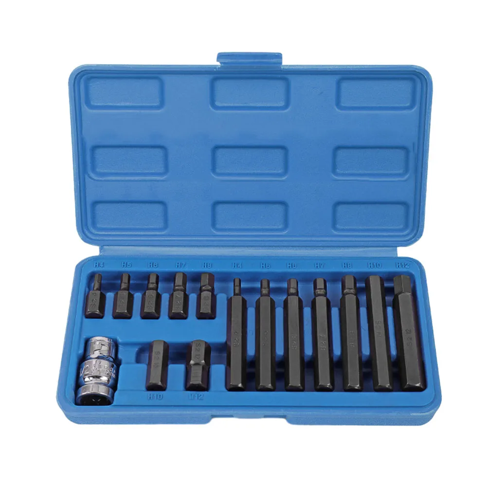 Convenient Screwdriver Bit Set H Type Socket Bit with 12 Socket Adapter Suitable for Car Repair and Construction
Convenient Screwdriver Bit Set H Type Socket Bit with 12 Socket Adapter Suitable for Car Repair and Construction