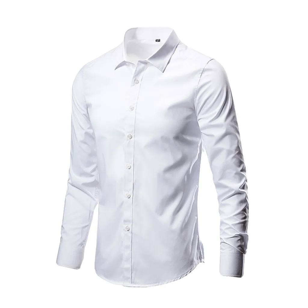White Shirt For Men'S Slim Fashion Business Leisure Lapel Color Long-Sleeved Shirt Top Cardigan Blouses Breathable Male Camisas
White Shirt For Men'S Slim Fashion Business Leisure Lapel Color Long-Sleeved Shirt Top Cardigan Blouses Breathable Male Camisas