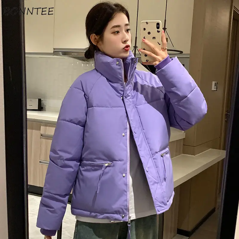 Stand Collar Parkas Women Winter Thicken Warm Coats Basic Design Short Style Fashionable Various Color Harajuku Korean Fashion
Stand Collar Parkas Women Winter Thicken Warm Coats Basic Design Short Style Fashionable Various Color Harajuku Korean Fashion