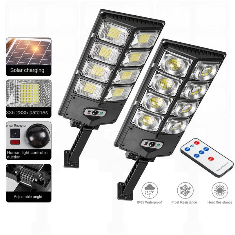 

Powerful Solar 504 LEDs Light Outdoor Super Bright for Garden Lights with Motion Sensor Remote Control 12000 Lumens Street Lamps
