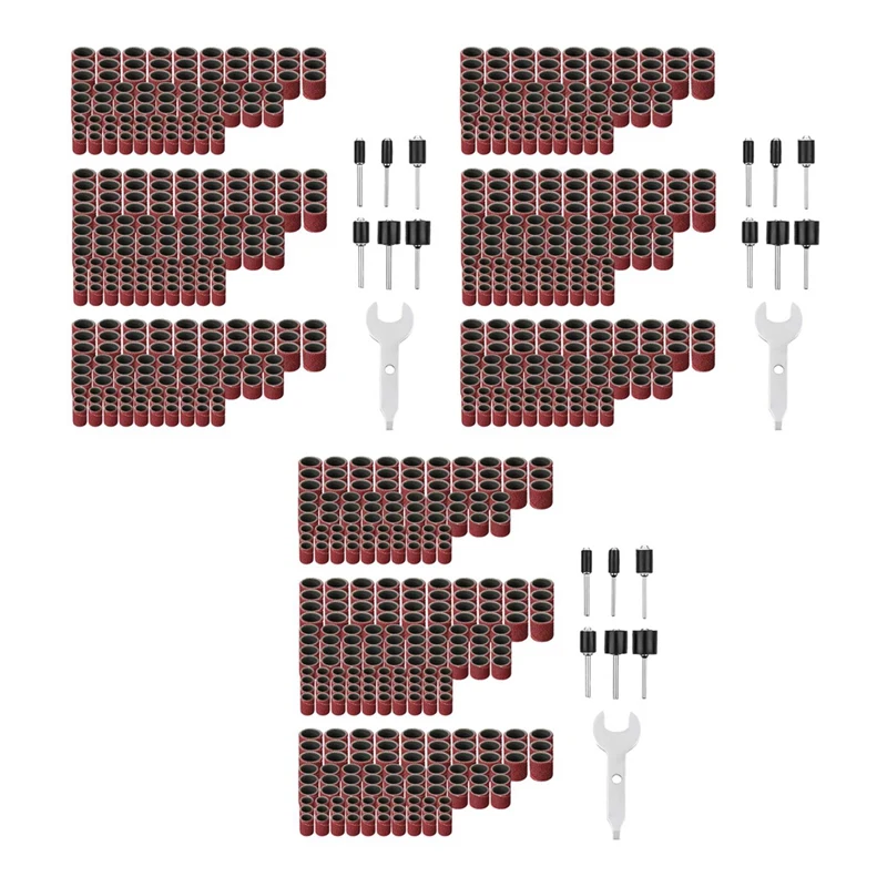 900 Pieces Sanding Band Sleeves (80 /120 /240 ) + 18 Pieces Drum Mandrels (2.35Mm/3.17Mm)+ 3 Combination Wrench
900 Pieces Sanding Band Sleeves (80 /120 /240 ) + 18 Pieces Drum Mandrels (2.35Mm/3.17Mm)+ 3 Combination Wrench