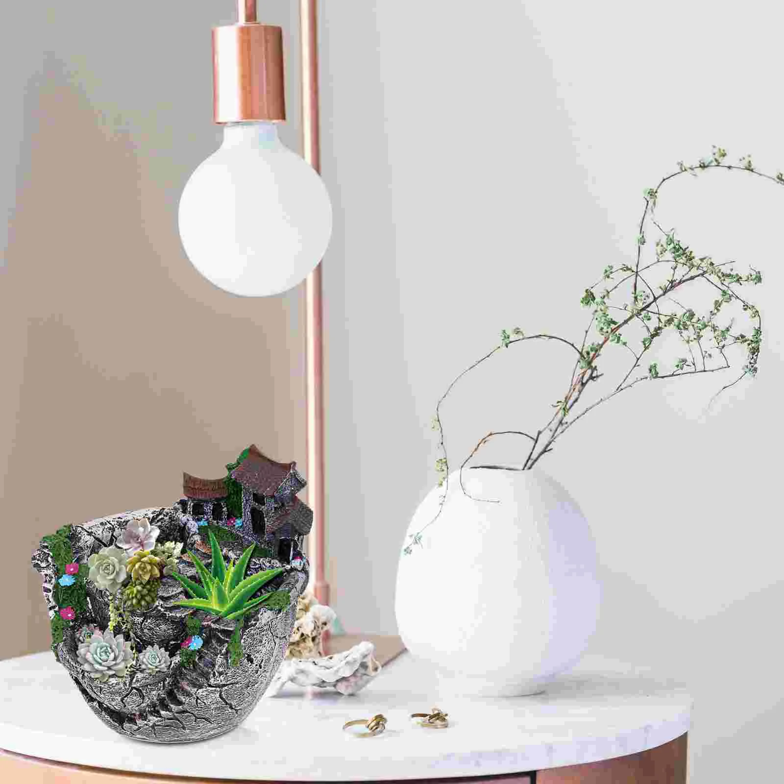 Container Fairy Garden Planter Cactus Resin Plants Pot Flower Planting Creative Flowerpot
Container Fairy Garden Planter Cactus Resin Plants Pot Flower Planting Creative Flowerpot
