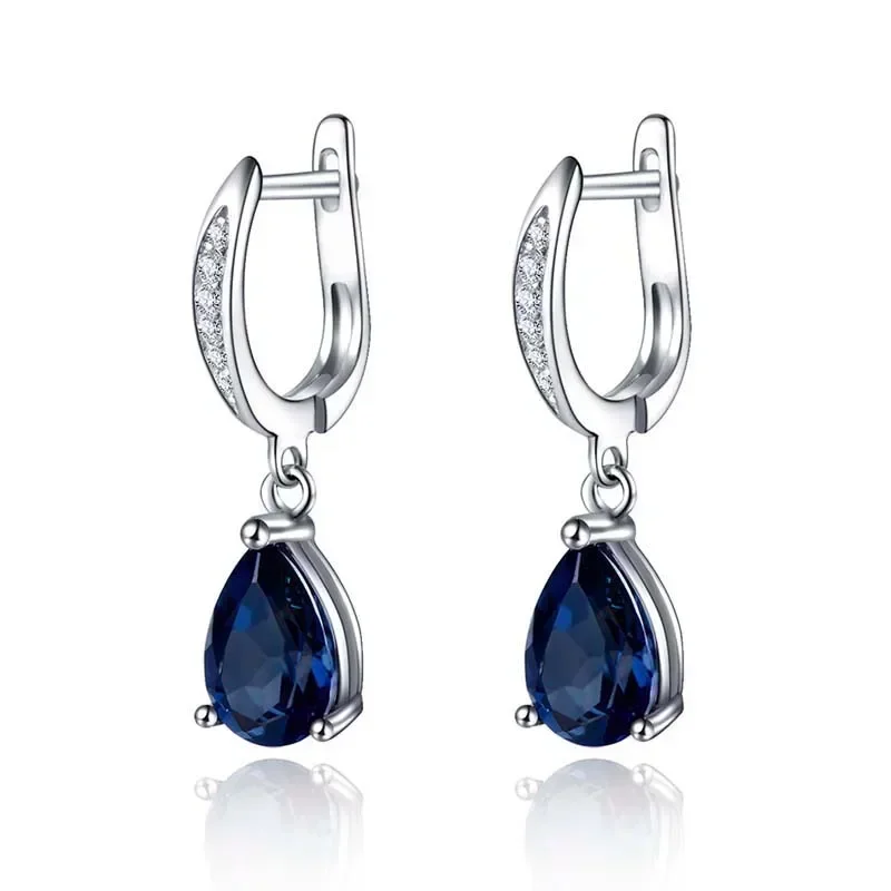 Gorgeous Water Drop Shape Blue Cubic Zirconia Earrings for Women Evening Party Elegant Accessories Classic Jewelry
Gorgeous Water Drop Shape Blue Cubic Zirconia Earrings for Women Evening Party Elegant Accessories Classic Jewelry