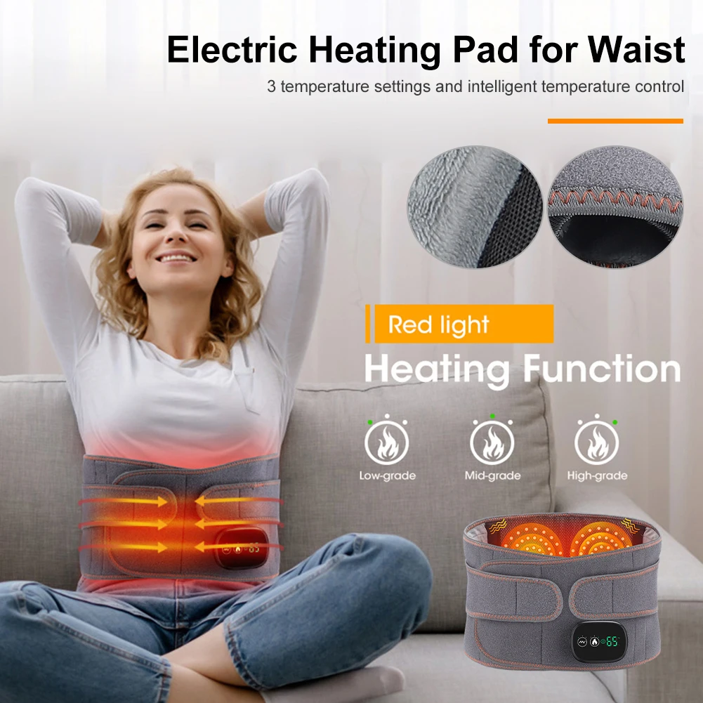Electric Heating Pad for Waist with Massage Waist Belt Vibration Massager 3 Temperature Settings for Pain Relief Rechargeable
Electric Heating Pad for Waist with Massage Waist Belt Vibration Massager 3 Temperature Settings for Pain Relief Rechargeable