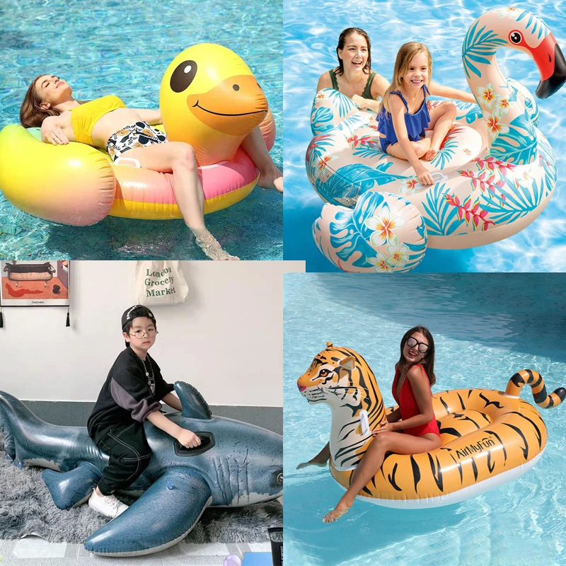 

Swimming Rings, Adult Water Inflatable Mounts, Children's Floating Beds, Floating Row Toys, Fast Inflation, Pump Pumping