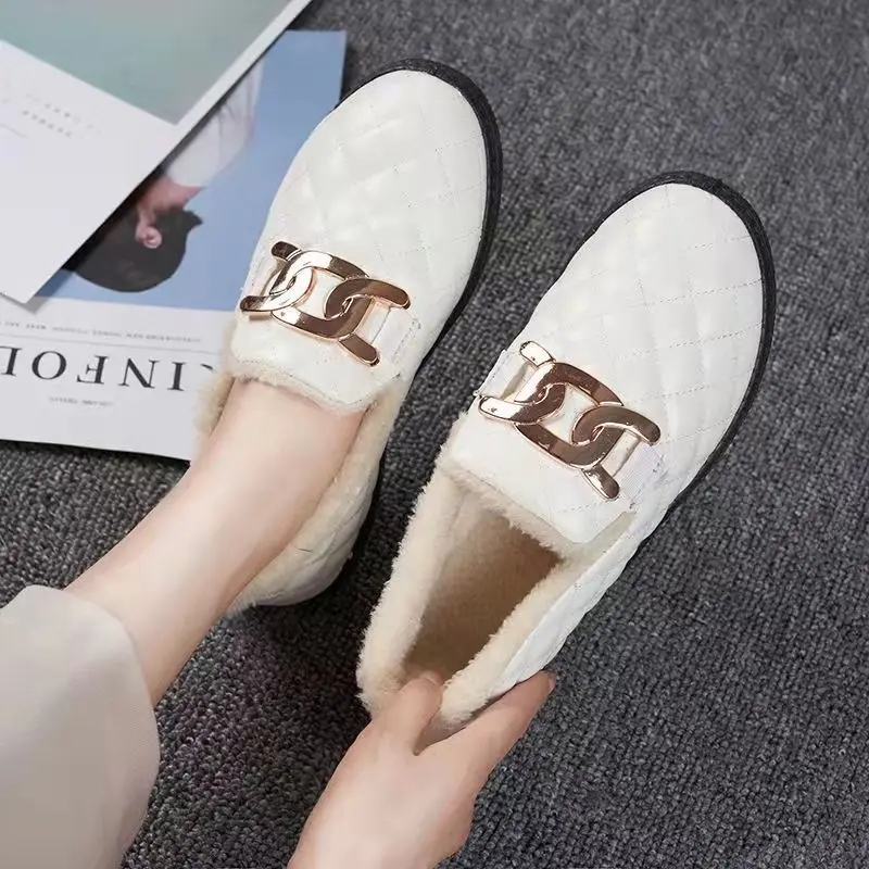 Woolen Shoes Women 2021 Winter New Round Head Flat Bottomed Plush Women's Shoes Lattice Warm Comfort Shoes Cotton Shoes Women
Woolen Shoes Women 2021 Winter New Round Head Flat Bottomed Plush Women's Shoes Lattice Warm Comfort Shoes Cotton Shoes Women