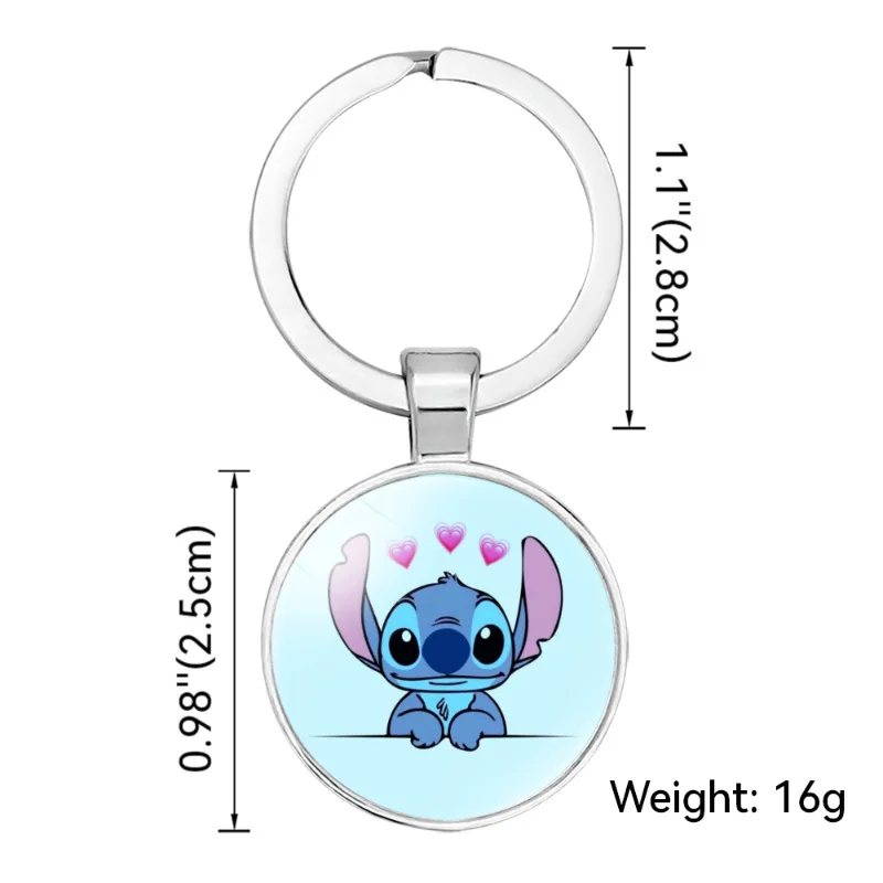 Disney Lilo&Stitch Keychain Cartoon Print Time Jewel Backpack Key Chain Pendant Stitch Simple Key Ring Birthday Gift for Kids 
Disney Lilo&Stitch Keychain Cartoon Print Time Jewel Backpack Key Chain Pendant Stitch Simple Key Ring Birthday Gift for Kids