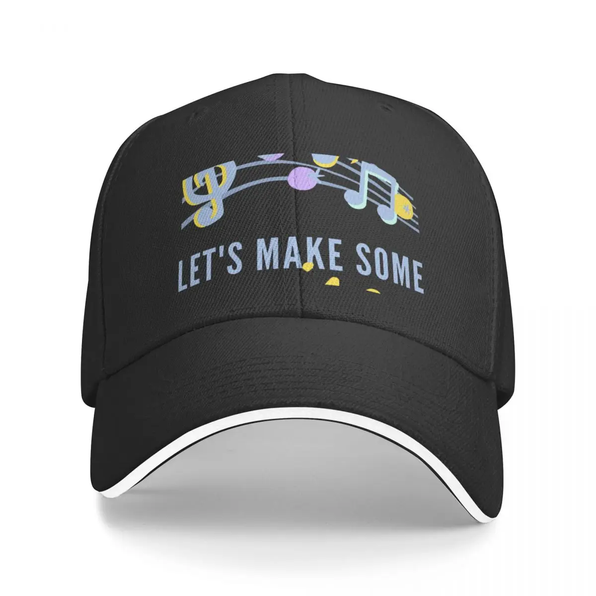 

Let's Make Some Noise - Music T-shirt Design Baseball Cap Gentleman Hat Horse Hat Rugby Fashion Beach Hat For Women Men'S