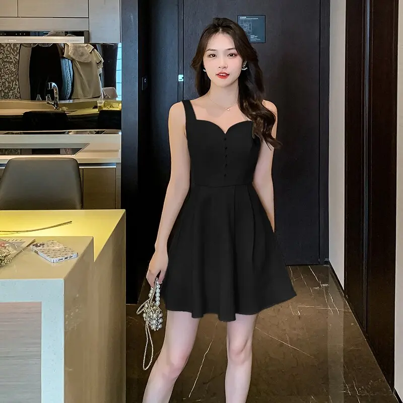 2023 Black SlipLadies Sleeveless V-neck Mini Summer Little Dress Elegant And Advanced Vestidos Free Shipping
2023 Black SlipLadies Sleeveless V-neck Mini Summer Little Dress Elegant And Advanced Vestidos Free Shipping