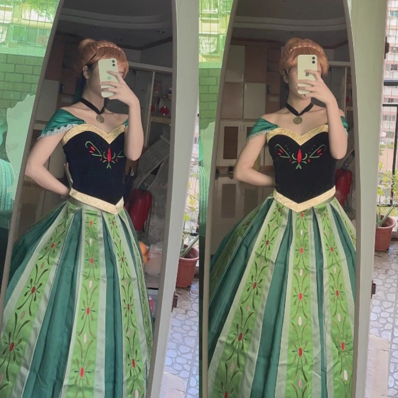 Костюм для косплея «Холодное сердце Анны» из мультфильма Disney, аниме женское платье для взрослых, ожерелье, одежда, парик, костюм для карнавала, детской одежды, рождественский подарок
Костюм для косплея «Холодное сердце Анны» из мультфильма Disney, аниме женское платье для взрослых, ожерелье, одежда, парик, костюм для карнавала, детской одежды, рождественский подарок