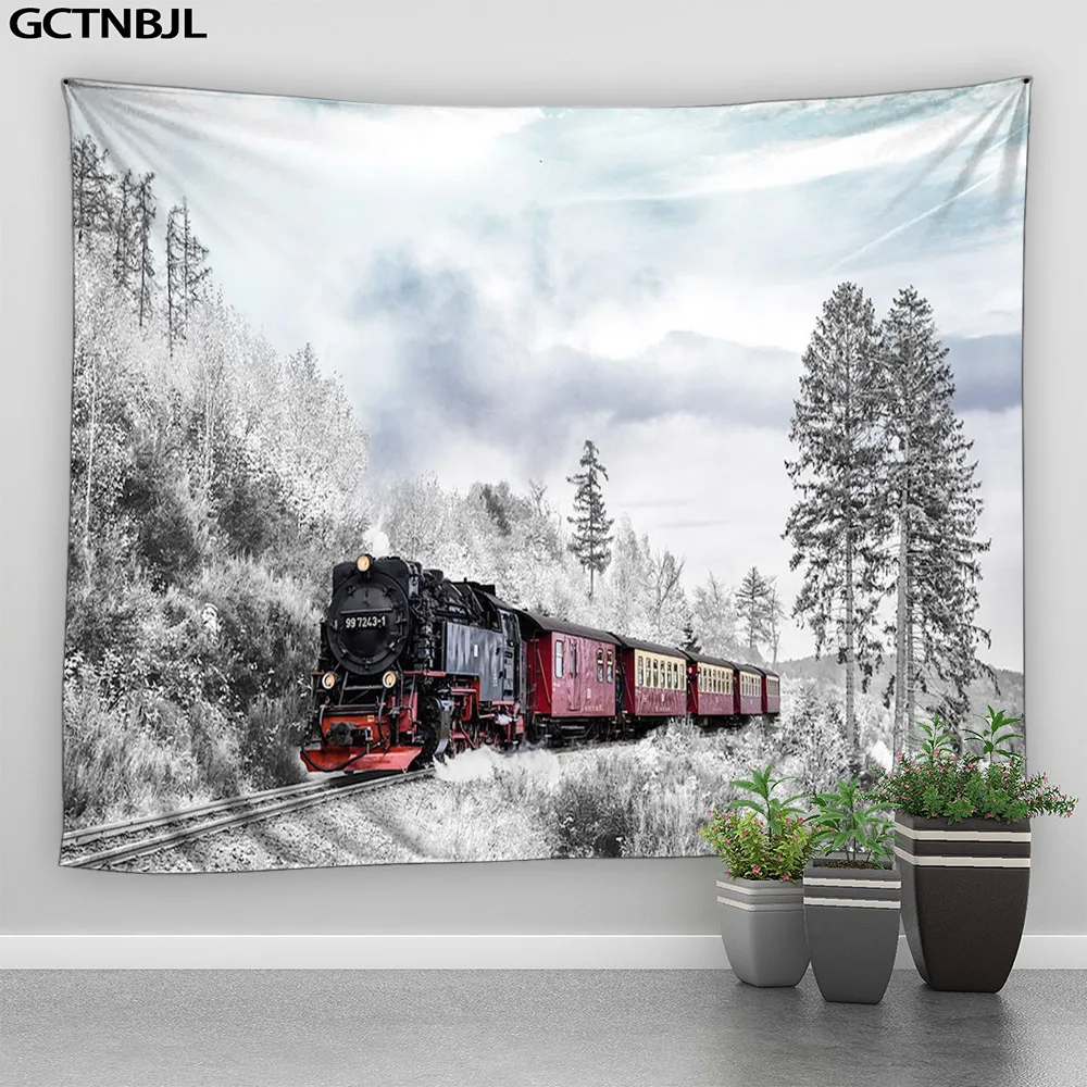 Winter Scenery Tapestry Hanging Wall Forest Nature Snowscape Train Courtyards Bedroom Room Home Decor Fabric Wall Tapestry
Winter Scenery Tapestry Hanging Wall Forest Nature Snowscape Train Courtyards Bedroom Room Home Decor Fabric Wall Tapestry