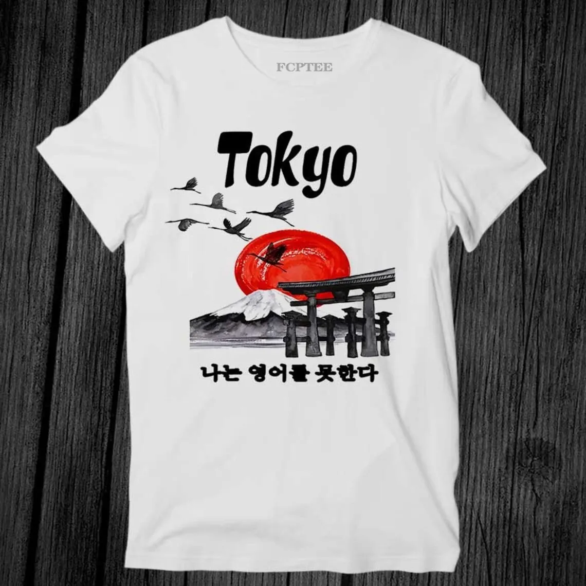 

Tokyo Japan I Dont Speak Japanese Unisex T Shirt Nature Birds Men Tee Shirts Peace Love Carrot Novelty Print Man Tops Clothes