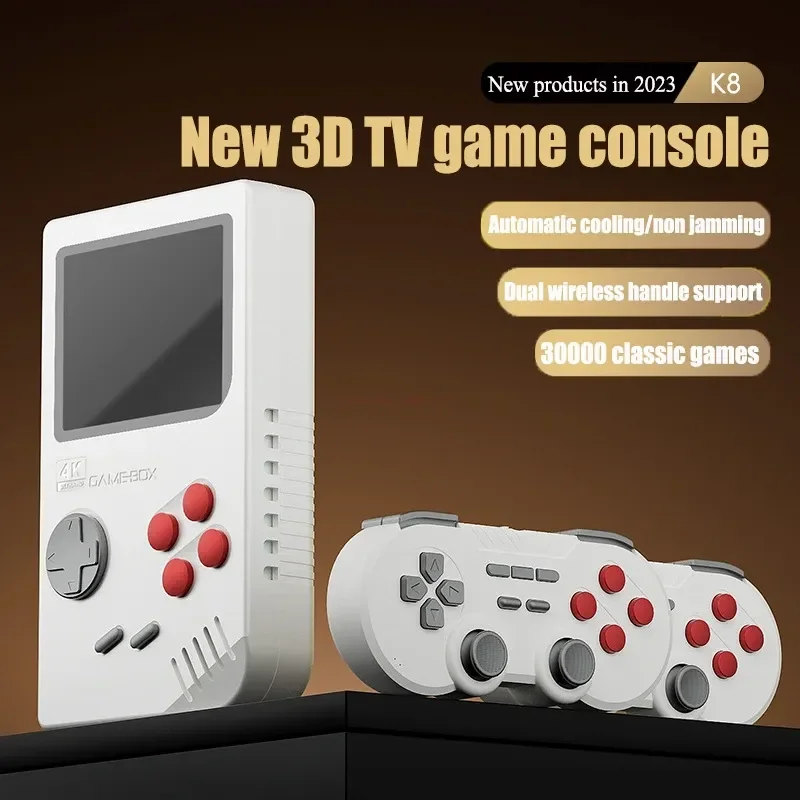 

New Product Pre-sale K8 Single System Psp Open-source Tv Game Console Large 3d Duo Battle 4k Arcade Wireless 2.4g Cooling Air