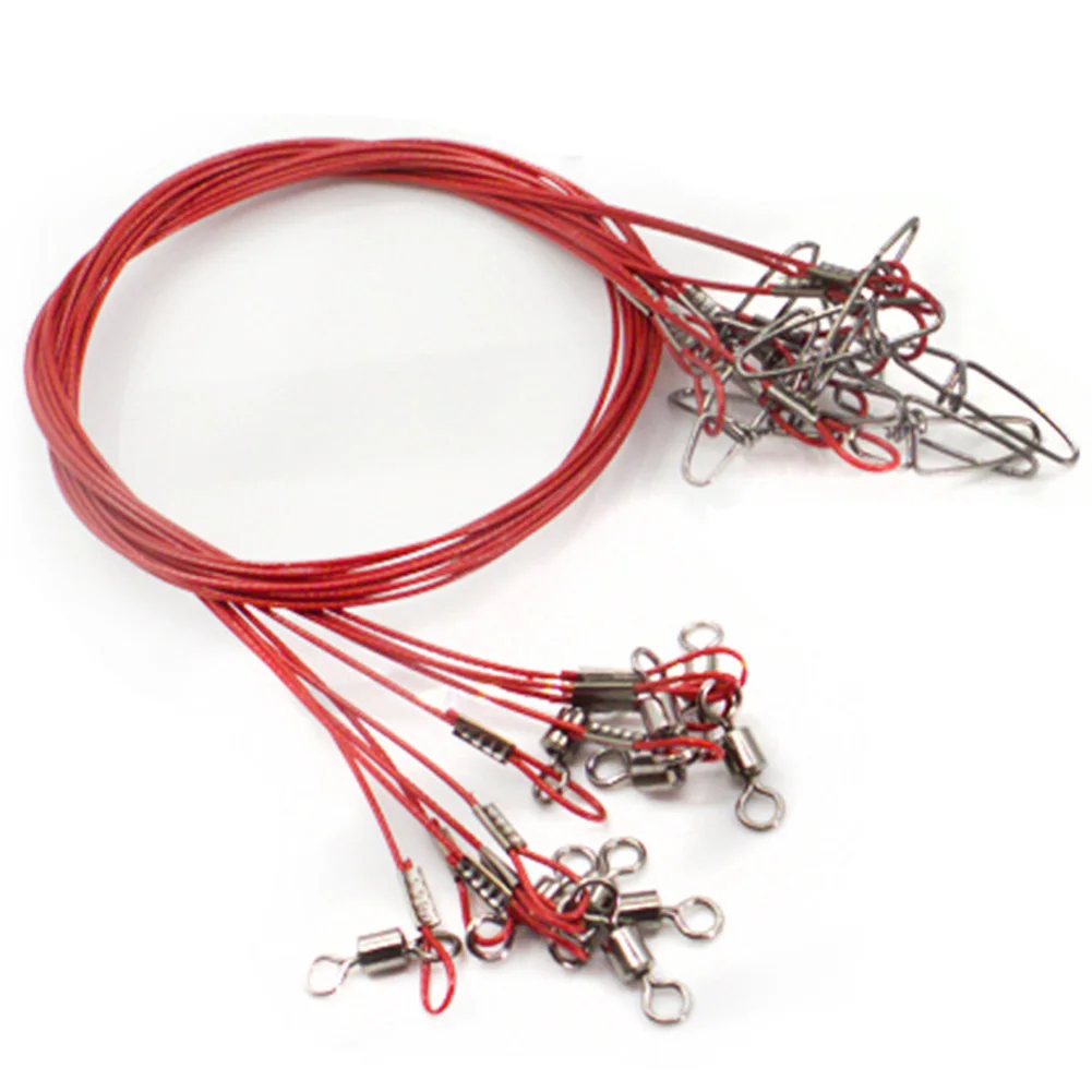 Steel Wire Leader Steel Wire With Snap Swivel Superior Quality 10pcs Fishing Steel Wire Leader Maximum Durability
Steel Wire Leader Steel Wire With Snap Swivel Superior Quality 10pcs Fishing Steel Wire Leader Maximum Durability