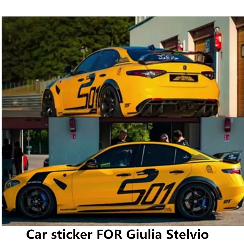 Автомобильная наклейка для Giulia Stelvio GTAM, внешний вид тела, украшение на заказ, Спортивная пленка для автомобиля, аксессуары
Автомобильная наклейка для Giulia Stelvio GTAM, внешний вид тела, украшение на заказ, Спортивная пленка для автомобиля, аксессуары