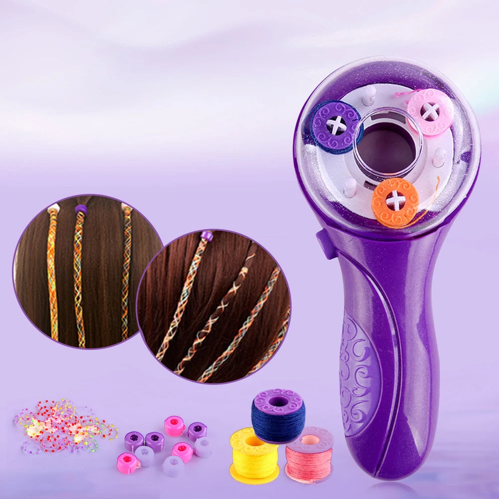 Hair Braider Machine Hair Braider Tool Styling DIY Tool with Hair Hook Rubber Band Hair Twister Machine Salon Toy Child Gifts Hair Braider Machine Hair Braider Tool Styling DIY Tool with Hair Hook Rubber Band Hair Twister Machine Salon Toy Child Gifts