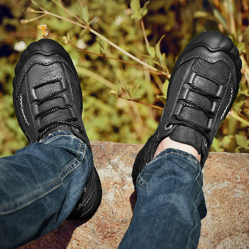 shoes Men casual outdoor hiking shoes lightweight wear-resistant comfortable and breathable men's genuine leather casual shoes
shoes Men casual outdoor hiking shoes lightweight wear-resistant comfortable and breathable men's genuine leather casual shoes