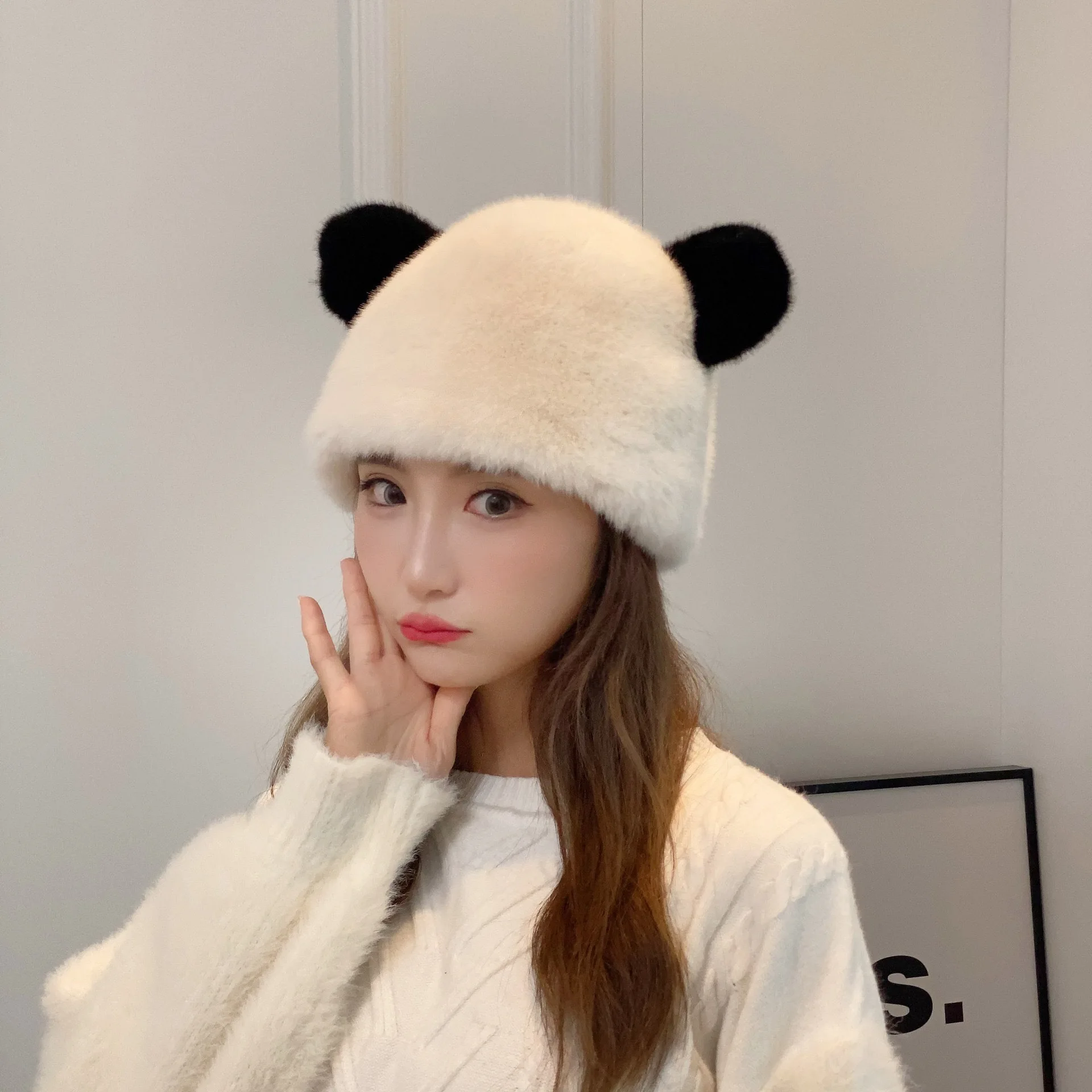 White lamb's Fisherman Hat Men Women Autumn Winter Versatile Show Face Beanie Hat Thickened Warm Plush Pot Hat Free Shipping
White lamb's Fisherman Hat Men Women Autumn Winter Versatile Show Face Beanie Hat Thickened Warm Plush Pot Hat Free Shipping