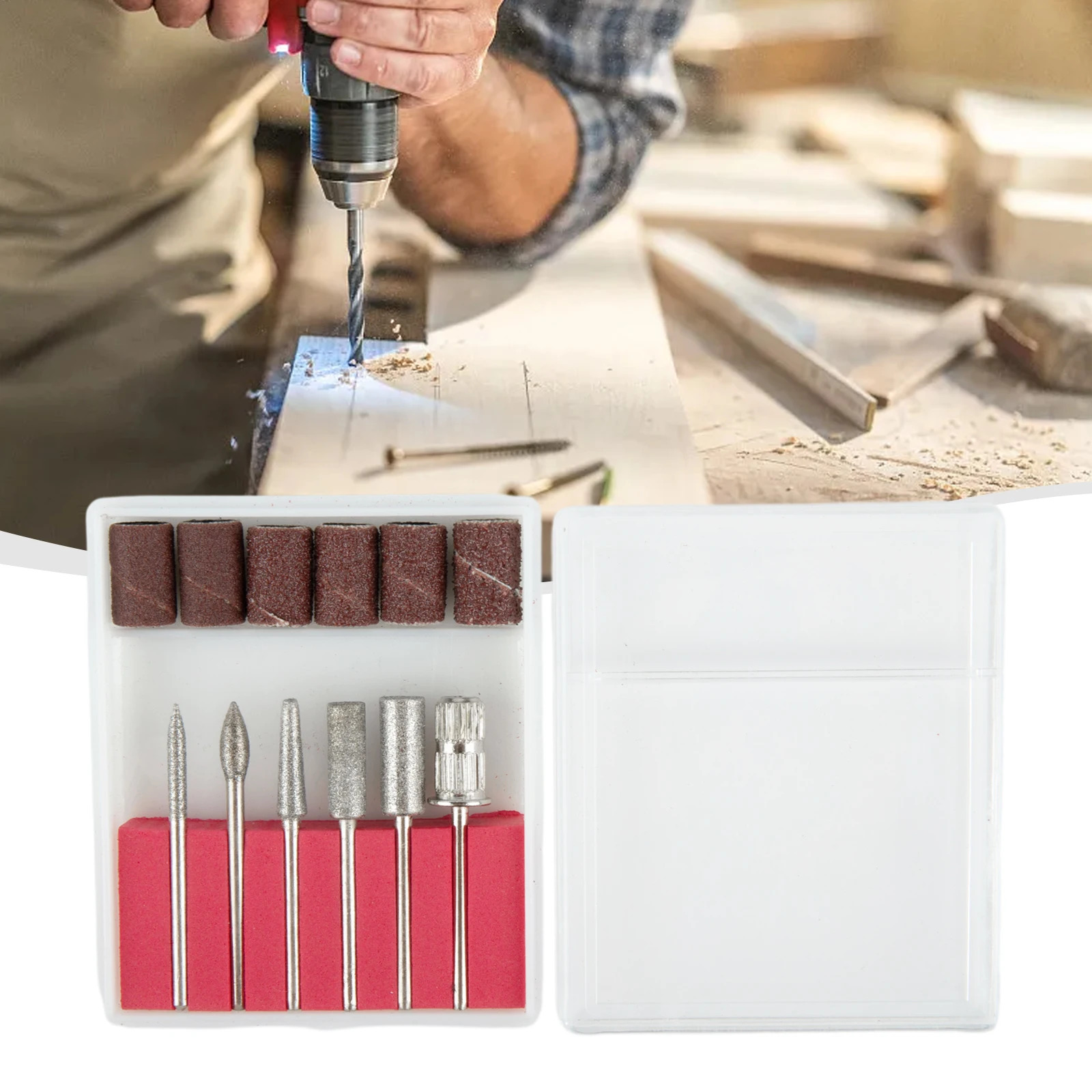 12pcs Nail Grinding Heads Kit Sandpaper + Metal Electric Nail File Cuticle Cutter Tips Clean Burr Sander Handle Tool DIY
12pcs Nail Grinding Heads Kit Sandpaper + Metal Electric Nail File Cuticle Cutter Tips Clean Burr Sander Handle Tool DIY