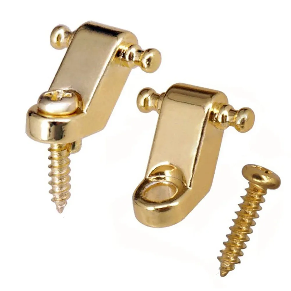 

Title 9 Increase Your Guitar's Lifespan with String Retainer Guides Chrome/Gold Finish for Style and Durability