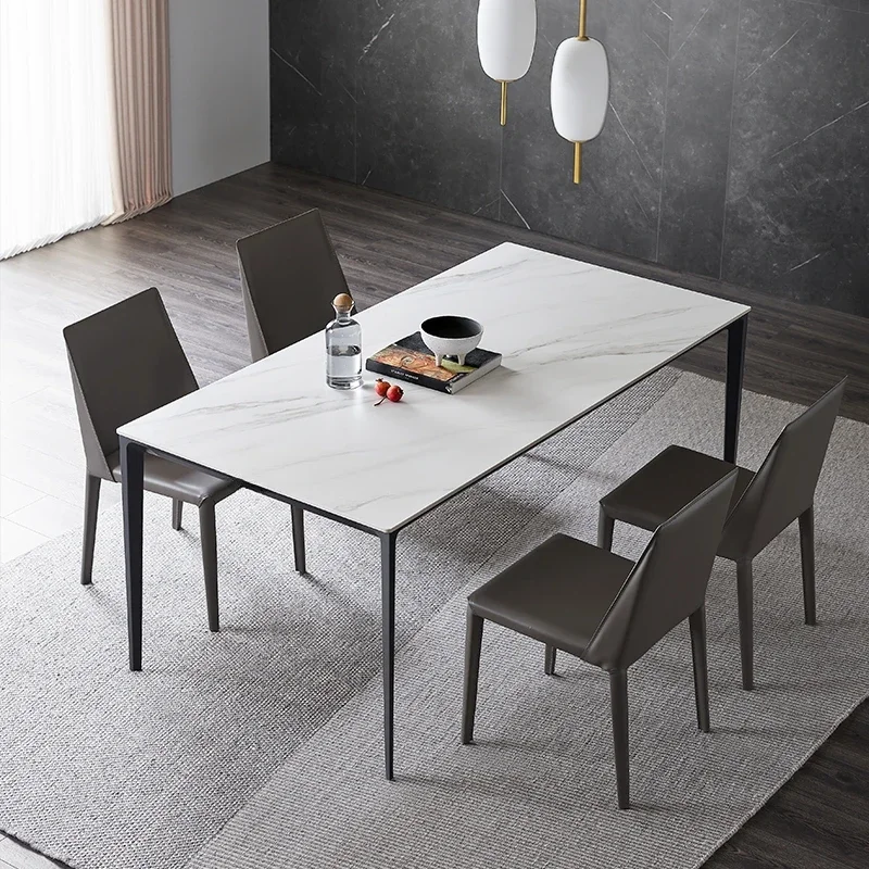 Northern European Dining Table Minimalist White Design Marble Stone Table Small Living Room Indoor Mesas Redondas Furniture
Northern European Dining Table Minimalist White Design Marble Stone Table Small Living Room Indoor Mesas Redondas Furniture