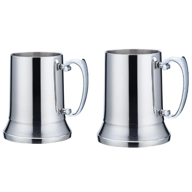 

Кружки с двойными стенками для пива и молока Tankard Stein с ручкой, кофейная чашка