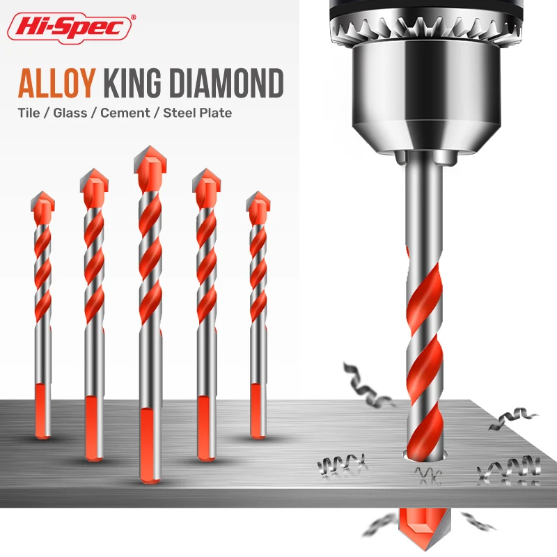 Hi-Spec 3-12mm Bawang drill alloy triangle drill glass tile woodworking cement metal tile Diamond Drill Punching Hole Saw Drill
Hi-Spec 3-12mm Bawang drill alloy triangle drill glass tile woodworking cement metal tile Diamond Drill Punching Hole Saw Drill