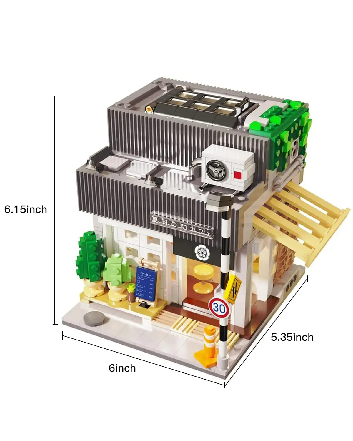 Japanese City Coffee Shop MOC Building Kit 1116Pcs Street View Bricks with Lighting Set Building Blocks Toy for Adults and Teens Japanese City Coffee Shop MOC Building Kit 1116Pcs Street View Bricks with Lighting Set Building Blocks Toy for Adults and Teens