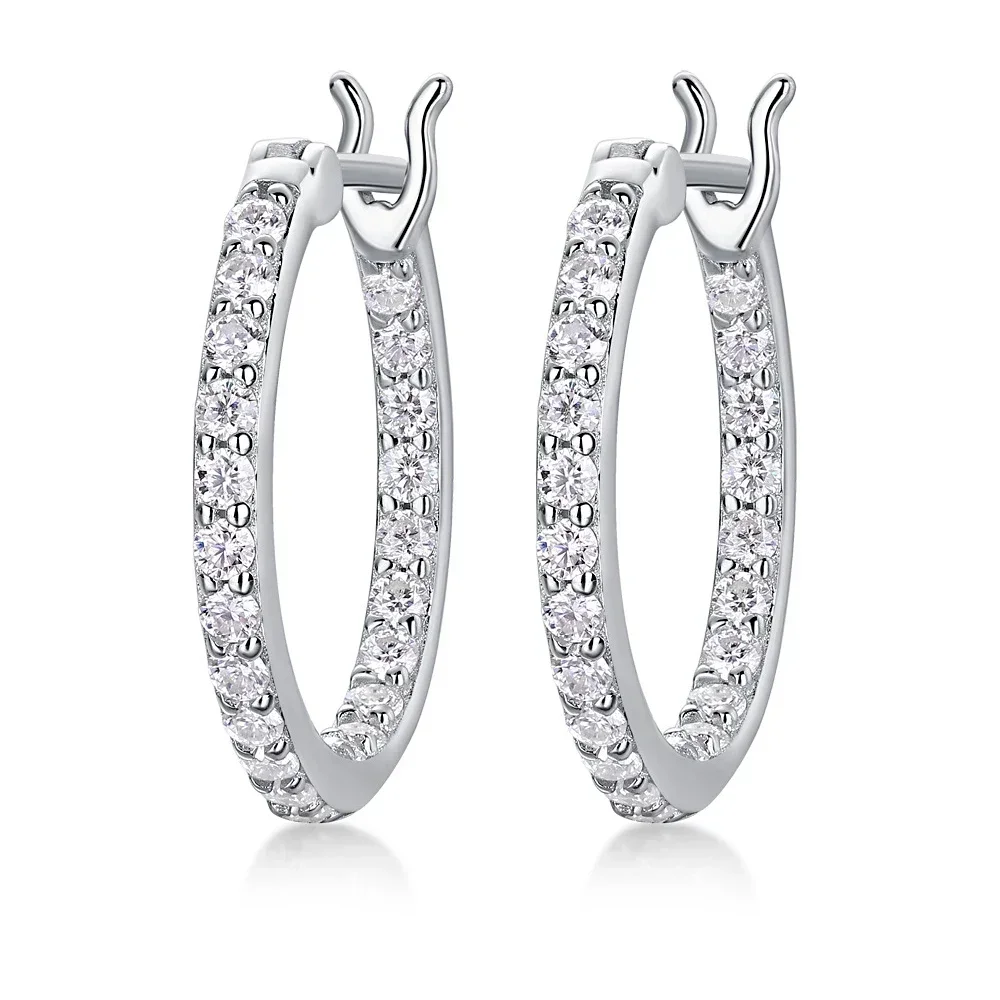 1.7MM Real Moissanite Hoop Earrings for Women 925 Sterling Silver D Color VVS1 Lab Diamond Stud Earrings Wedding Fine Jewelry
1.7MM Real Moissanite Hoop Earrings for Women 925 Sterling Silver D Color VVS1 Lab Diamond Stud Earrings Wedding Fine Jewelry