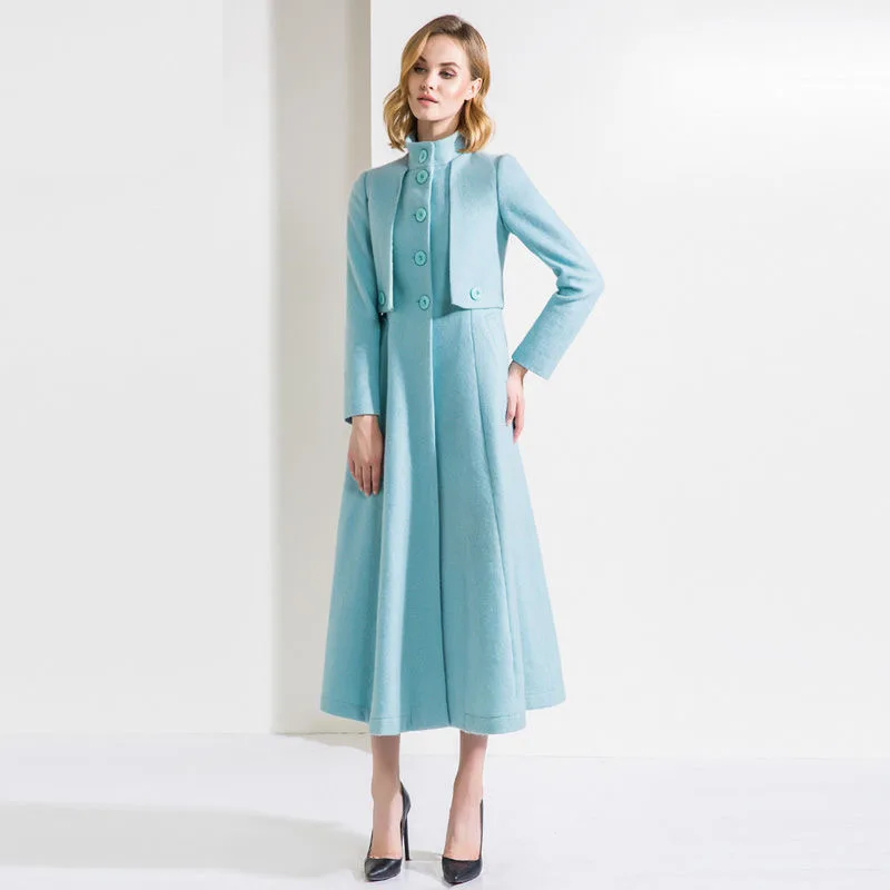 Autumn Winter Coat Women's Jacket New Stand Neck Plus Long Elegant Coat Woolen Coat Slim Fit Female Clothes Coat
Autumn Winter Coat Women's Jacket New Stand Neck Plus Long Elegant Coat Woolen Coat Slim Fit Female Clothes Coat