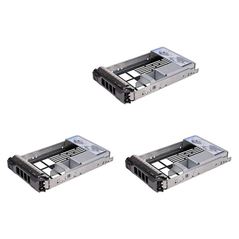 

3Pcs 3.5 Inch Hard Drive Caddy Tray For Dell Poweredge Servers - With 2.5 Inch HDD Adapter Nvme SSD SAS SATA Bracket