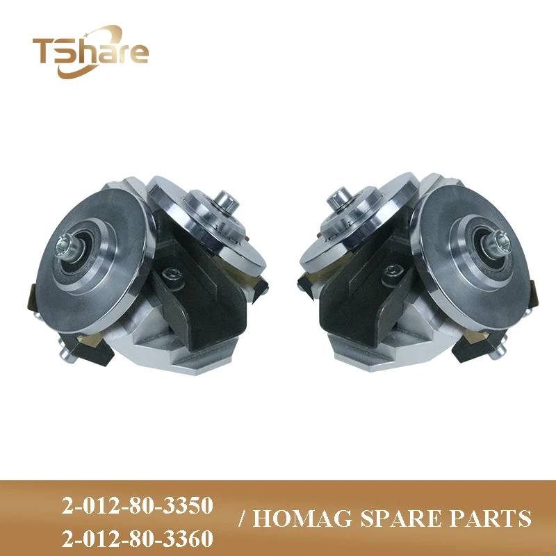 

1SET (2-012-80-3350 + 2-012-80-3360) Replaceable Knife Head of the Radius Cycle PN10 for Homag Machine