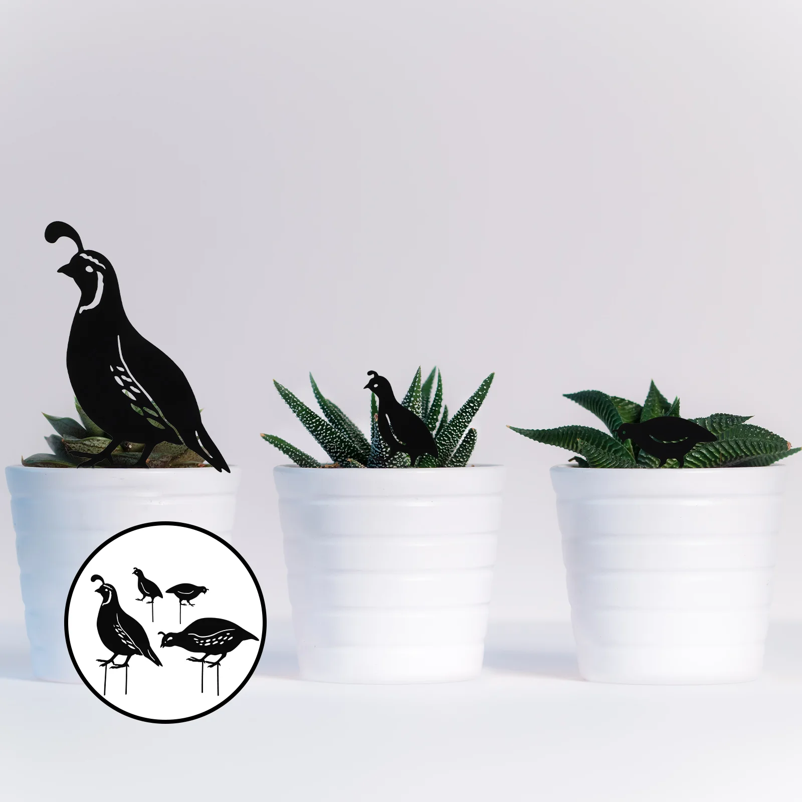 Iron Cast Animal Stake Statue Quail Family Yard Decor Black Metal Garden Silhouette Bird Lawn Decoration
Iron Cast Animal Stake Statue Quail Family Yard Decor Black Metal Garden Silhouette Bird Lawn Decoration