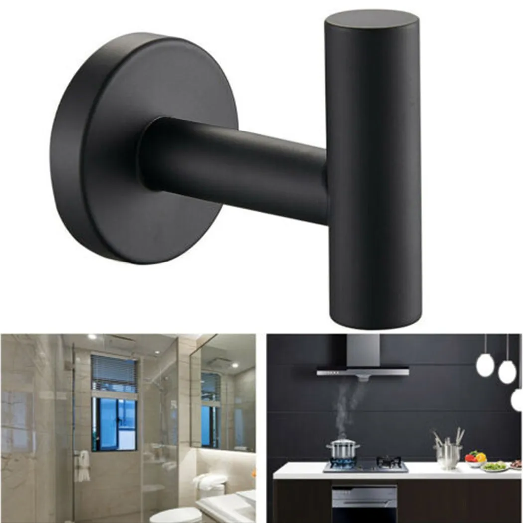 Matte Black Towel Hook Robe Hanger Holder Stainless Steel Wall Mounted On The Wall Rustproof Decoration Bathroom Accessories
Matte Black Towel Hook Robe Hanger Holder Stainless Steel Wall Mounted On The Wall Rustproof Decoration Bathroom Accessories
