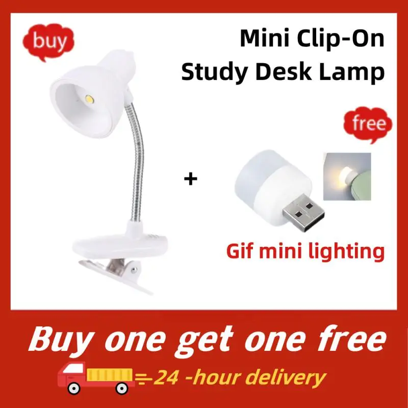 Mini Clip-On Study Desk Lamp Battery Powered Flexible Bedside Table Lamp Lighting Lamps LED Mini Book Light Reading Light
Mini Clip-On Study Desk Lamp Battery Powered Flexible Bedside Table Lamp Lighting Lamps LED Mini Book Light Reading Light