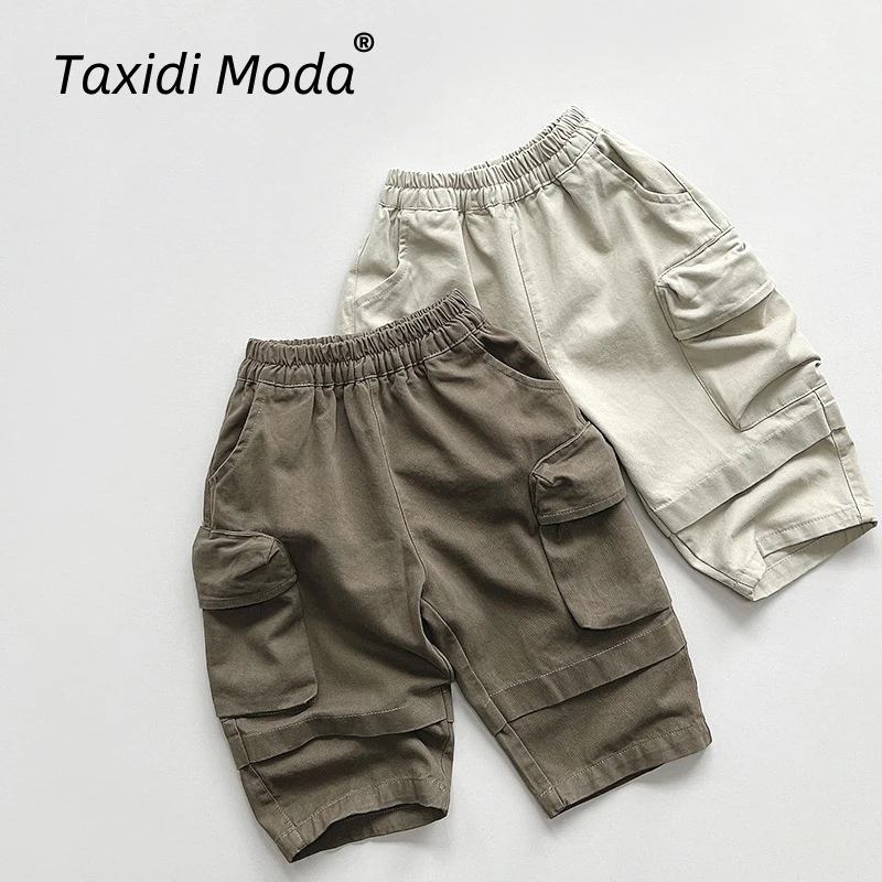 Cotton Spliced Pocket 2024 Spring Autumn New Kids Cargo Pants Casual Boys Trousers Korean Toddler Wear Children Clothes For 1-8Y
Cotton Spliced Pocket 2024 Spring Autumn New Kids Cargo Pants Casual Boys Trousers Korean Toddler Wear Children Clothes For 1-8Y
