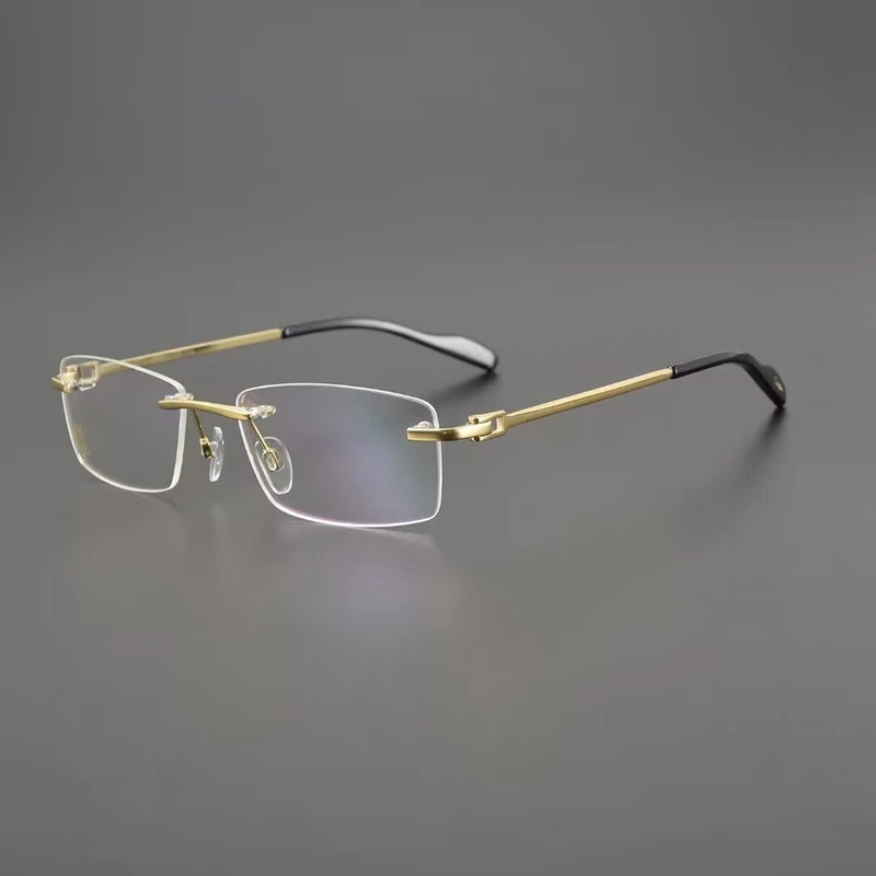Titanium Rimless Glasses Frames For Men Anti Blue Prescription Eyeglass for Women 2023 Rectangular Vintage Eyewear for Reading
Titanium Rimless Glasses Frames For Men Anti Blue Prescription Eyeglass for Women 2023 Rectangular Vintage Eyewear for Reading