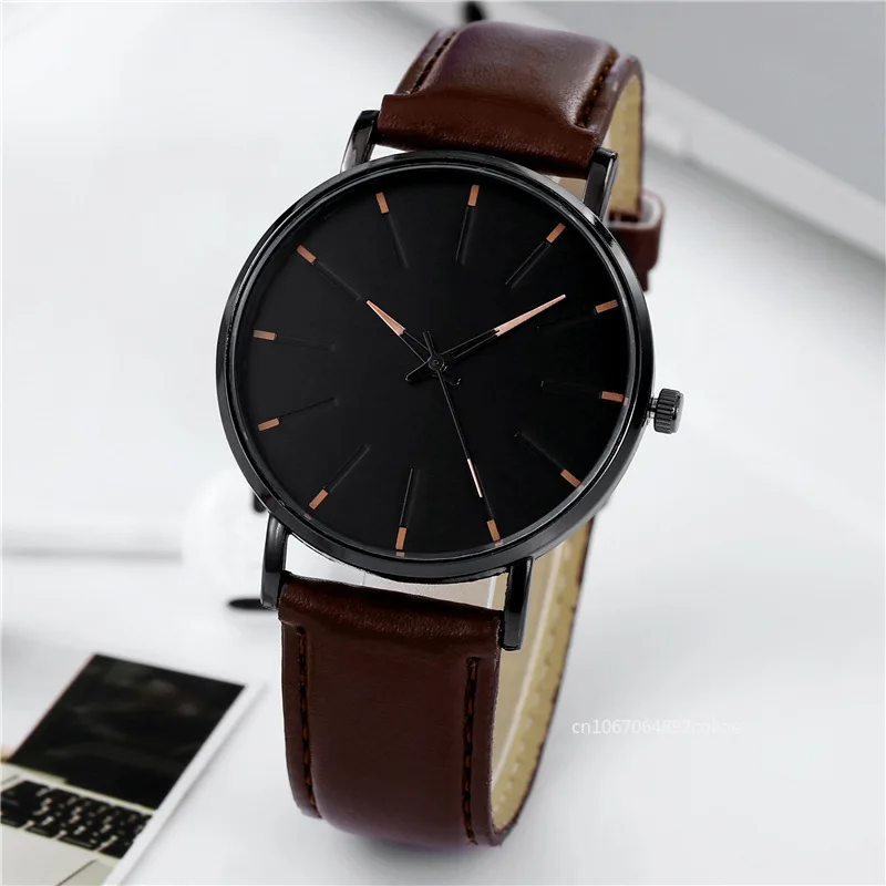 

Men Watches Luxury Watches Quartz Watch Leather Band Dial Casual Bracele Watch for Men Relojes Para Hombre Часы Мужские