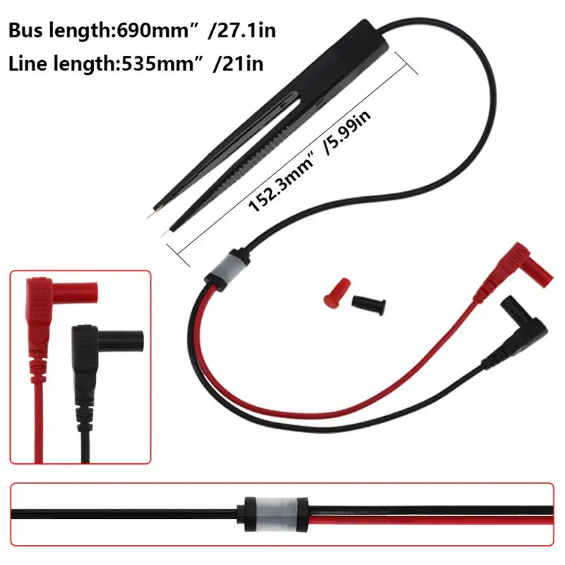 SMD Inductor Test Clip Meter Probe Tweezers For LCR Capacitance Test Resistor Capacitor Multimeter Leads ANENG Electrician Part
SMD Inductor Test Clip Meter Probe Tweezers For LCR Capacitance Test Resistor Capacitor Multimeter Leads ANENG Electrician Part