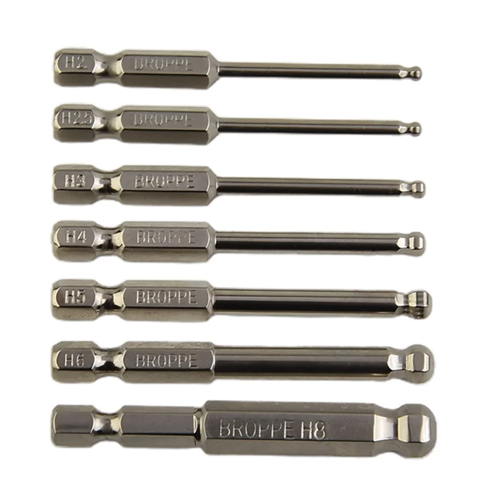 65mm Ball End Hex Screwdriver Bit Magnetic Ball End Hexagon Head Screwdriver Bits Screw Driver Bit Hand Tool H2.5 H3 H4 H5 H6 H8
65mm Ball End Hex Screwdriver Bit Magnetic Ball End Hexagon Head Screwdriver Bits Screw Driver Bit Hand Tool H2.5 H3 H4 H5 H6 H8