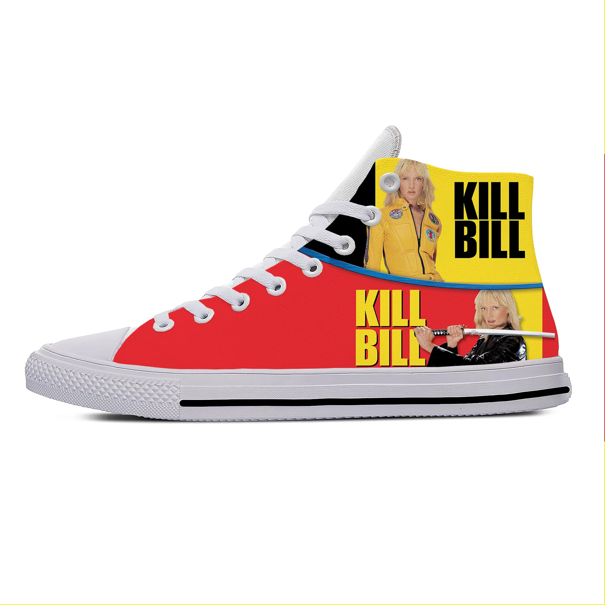 Высокие кроссовки Kill Bill для мужчин и женщин, повседневная холщовая обувь для подростков, дышащая легкая обувь для бега с 3D принтом
Высокие кроссовки Kill Bill для мужчин и женщин, повседневная холщовая обувь для подростков, дышащая легкая обувь для бега с 3D принтом