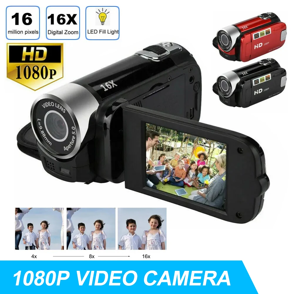 1080P Video Night Vision 16x Zoom Universal Digital Video Camera Blogger Videos Shooting Camcorder Portable Recording Camcorder
1080P Video Night Vision 16x Zoom Universal Digital Video Camera Blogger Videos Shooting Camcorder Portable Recording Camcorder