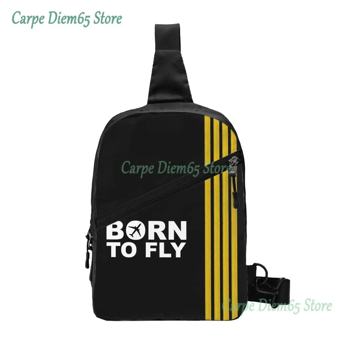 Fashion Born To Fly Captain Stripes Flight Pilot Sling Bag Aviation Aviator Airplane Chest Crossbody Backpack Shoulder Daypack
Fashion Born To Fly Captain Stripes Flight Pilot Sling Bag Aviation Aviator Airplane Chest Crossbody Backpack Shoulder Daypack
