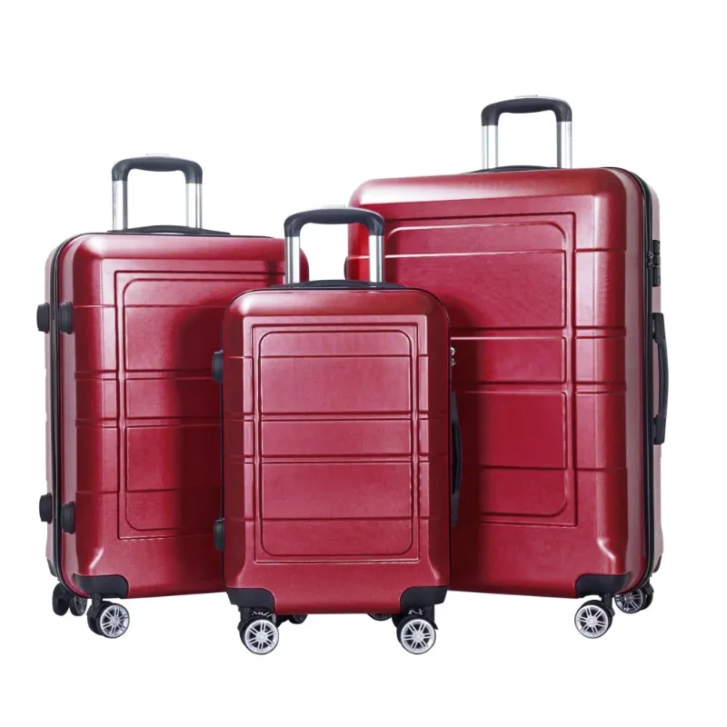 3 Pcs Luggage Sets TSA Lock, ABS Hardshell Hardside Lightweight Durable Spinner Wheels Suitcase(20/24/28) - Red
3 Pcs Luggage Sets TSA Lock, ABS Hardshell Hardside Lightweight Durable Spinner Wheels Suitcase(20/24/28) - Red