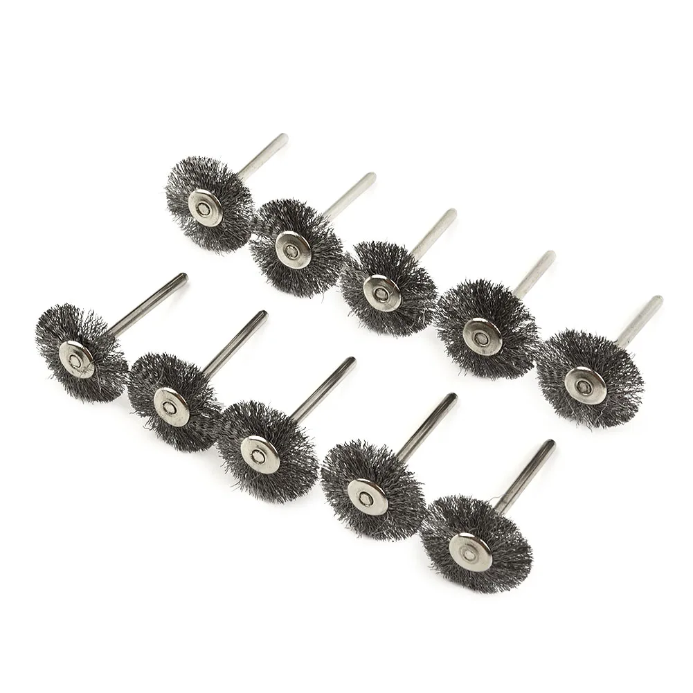 10pcs 22mm Stainless Steel Wire Brush T-shaped Rotary Tool For Mini Drill Polishing Deburring Brush Accessories
10pcs 22mm Stainless Steel Wire Brush T-shaped Rotary Tool For Mini Drill Polishing Deburring Brush Accessories