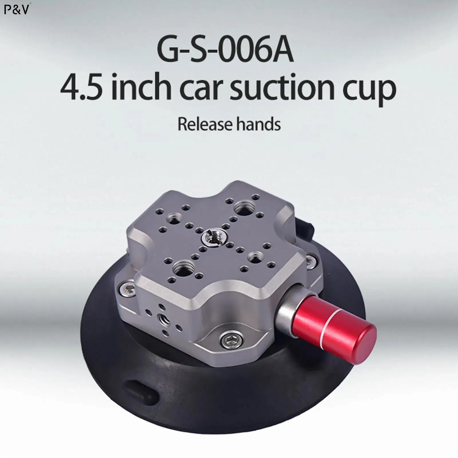 

Car Suction Cup W/ 1/4" 3/8" ARRI Locating Hole Vacuum Strong Sturdy Car Sucker for GoPro Insta360 Action Camera