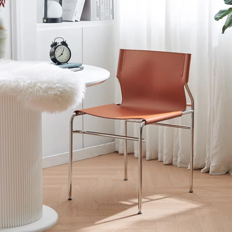 Minimalist Fishing Dining Chair Stainless Steel Nordic Leather Mobile Dining Chair Lounge Multifunction Silla Comedor Furniture
Minimalist Fishing Dining Chair Stainless Steel Nordic Leather Mobile Dining Chair Lounge Multifunction Silla Comedor Furniture