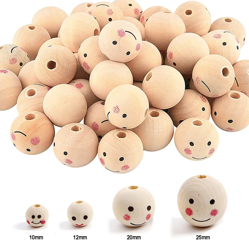 5-50pcs Natural Smile Face Ball Wood Beads Wooden Doll Loose Beads for DIY Craft Jewelry Bracelet Necklace Making Spacer Beads
5-50pcs Natural Smile Face Ball Wood Beads Wooden Doll Loose Beads for DIY Craft Jewelry Bracelet Necklace Making Spacer Beads